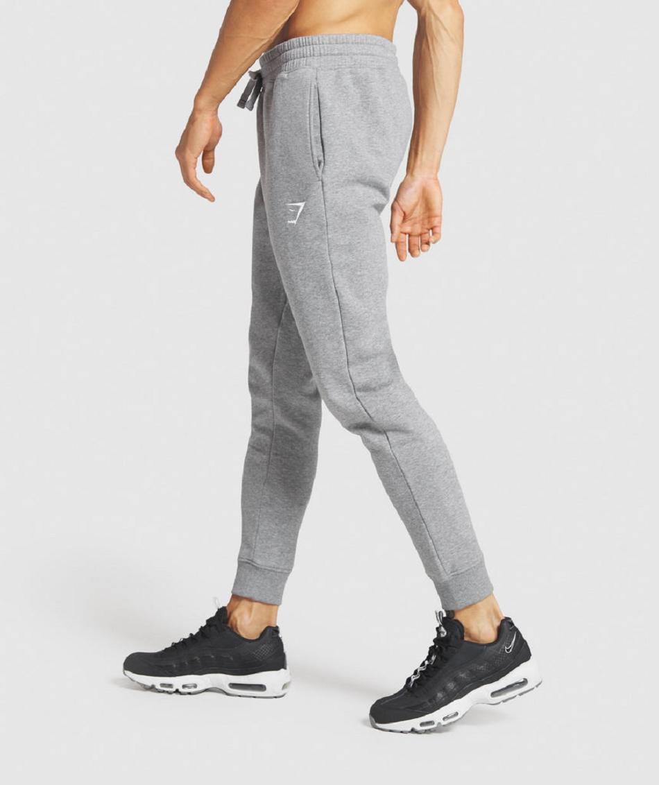 Pantalones Jogger Gymshark Crest Hombre Gris | CO 3733WNB